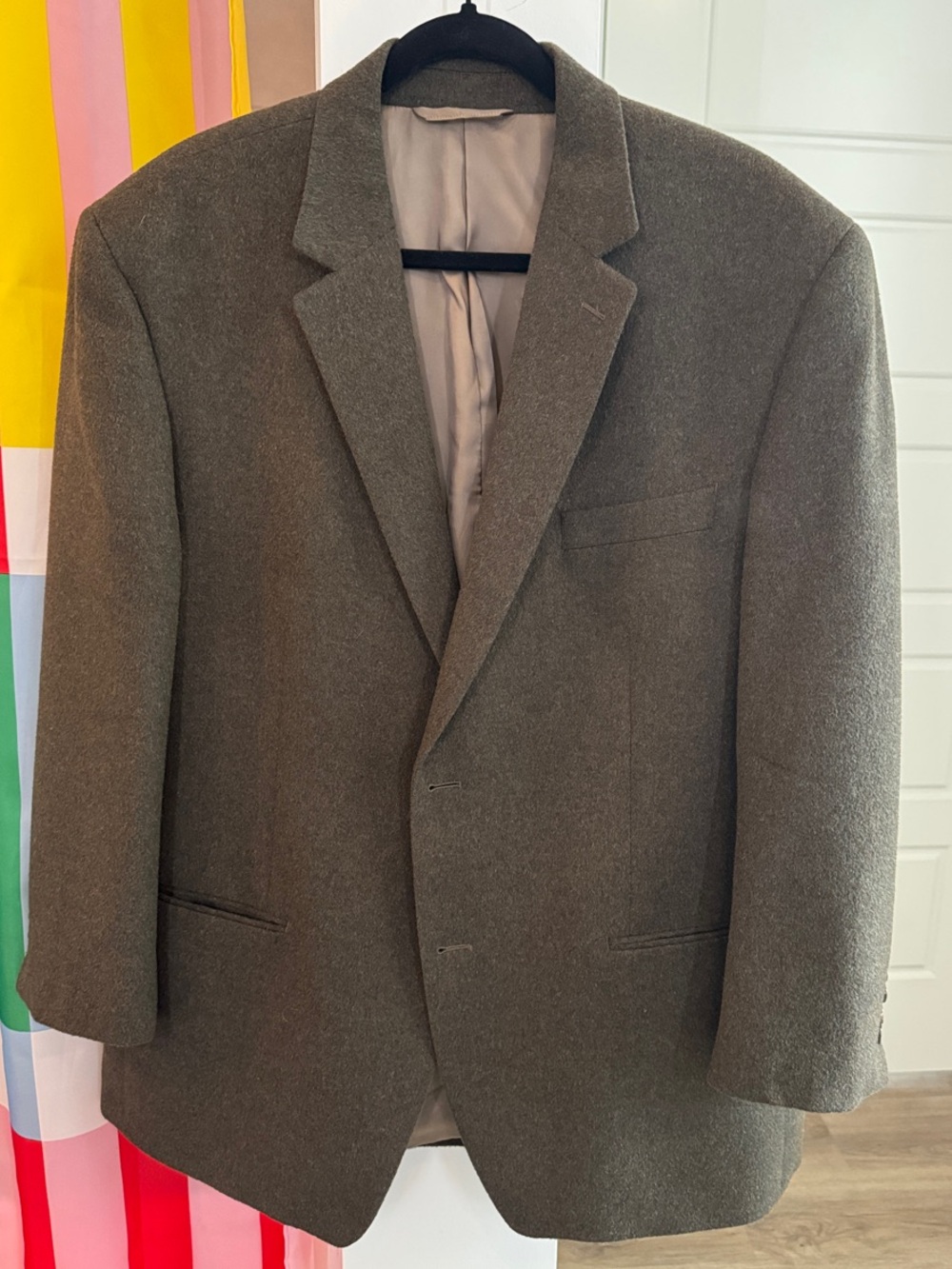 bill blass Olive-Tone Camel hair Sport Coat